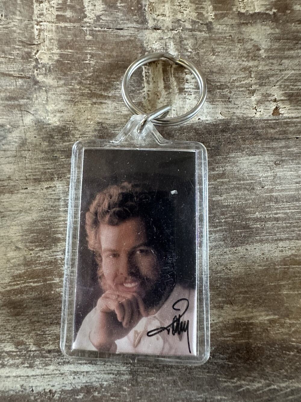 Vintage Keychain Toby Keith Key Ring Acrylic Fob Country Music Artist USA